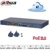 Switch PoE Gigabit manageable 20 ports pour baie de brassage Dahua CS4220-16GT-240-V2
